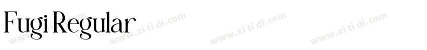 Fugi Regular字体转换
